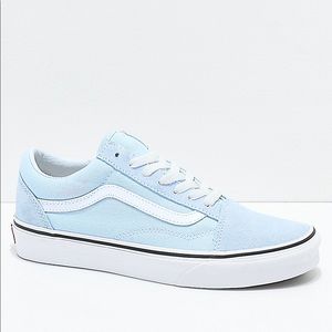 Light blue suede VANS